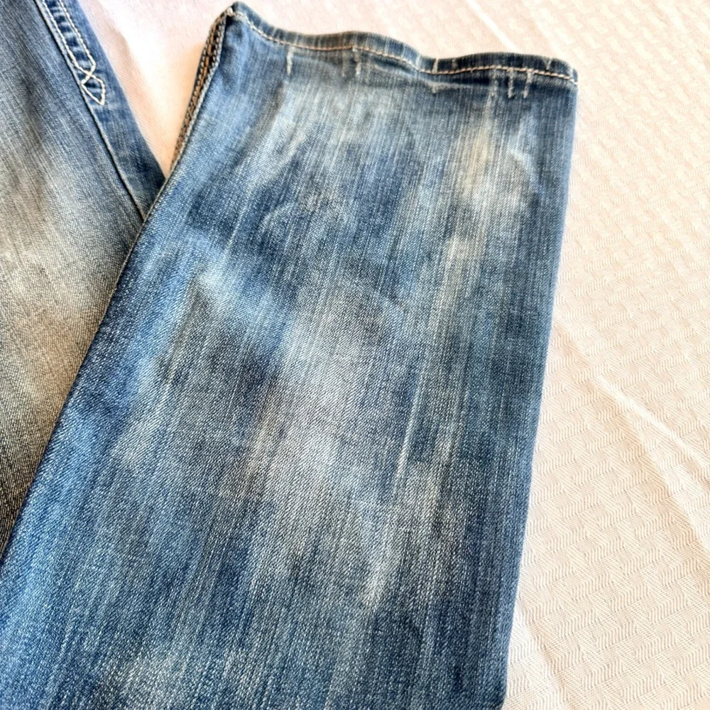 Rock Revival Denisa Bootcut‎ Jeans Size 28 Buckle Exclusive Low Rise Distressed